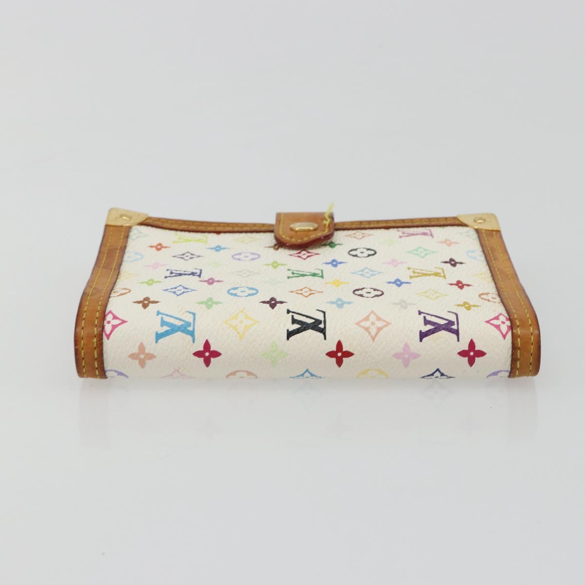 LOUIS VUITTON Monogram Multicolor Agenda PM White R20896 LV Auth BA14021