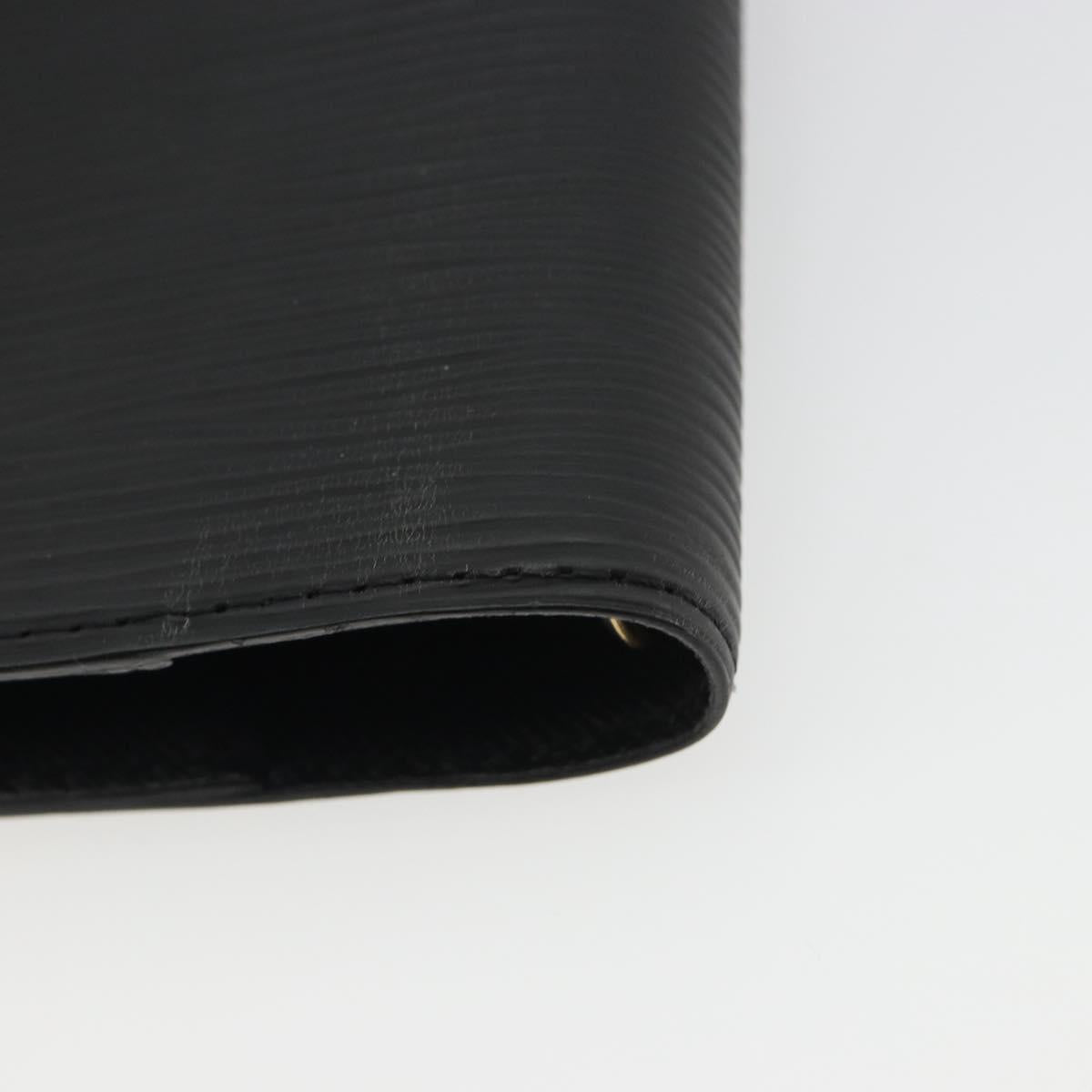 LOUIS VUITTON Epi Agenda PM Day Planner Cover Black R20052 LV Auth BA14026