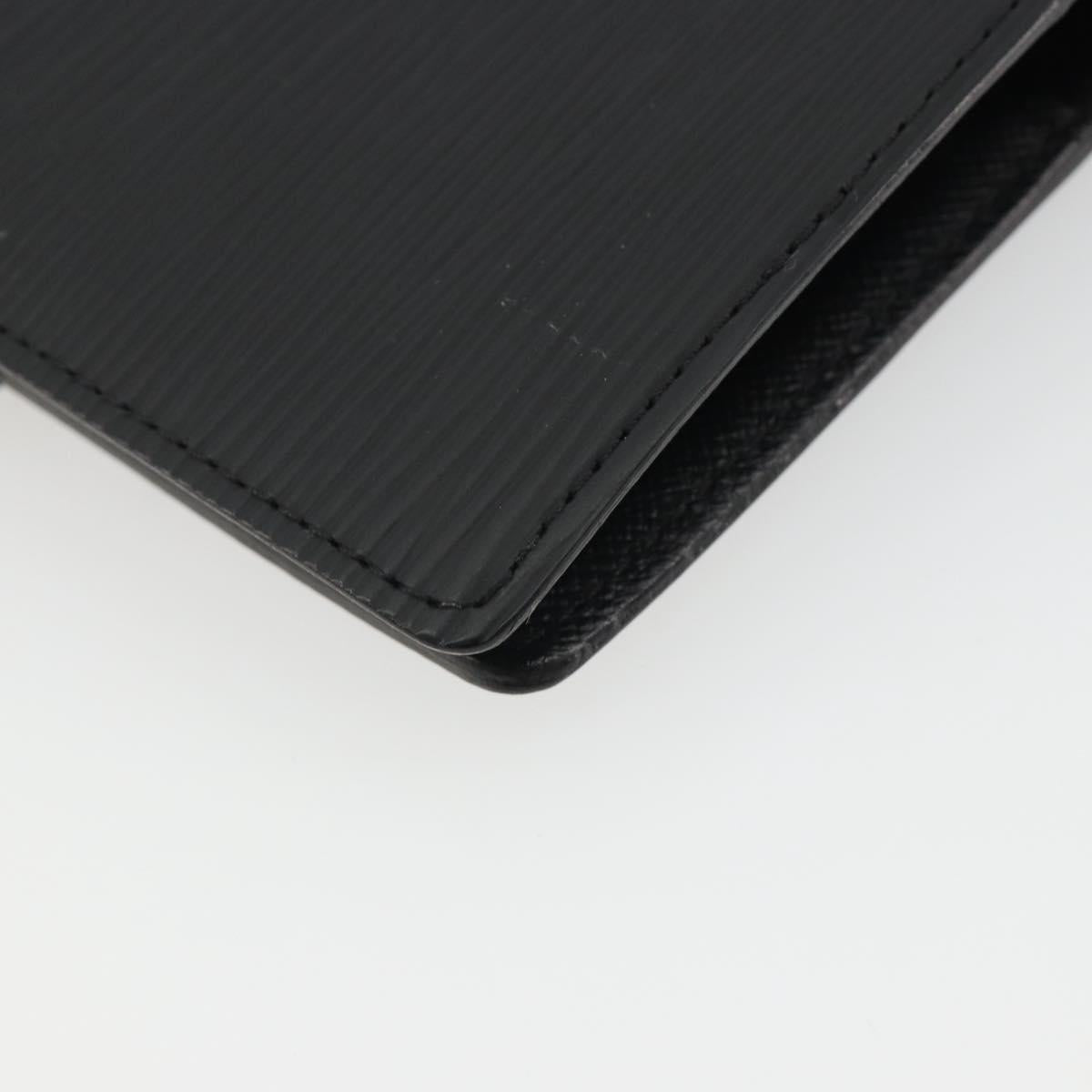 LOUIS VUITTON Epi Agenda PM Day Planner Cover Black R20052 LV Auth BA14026