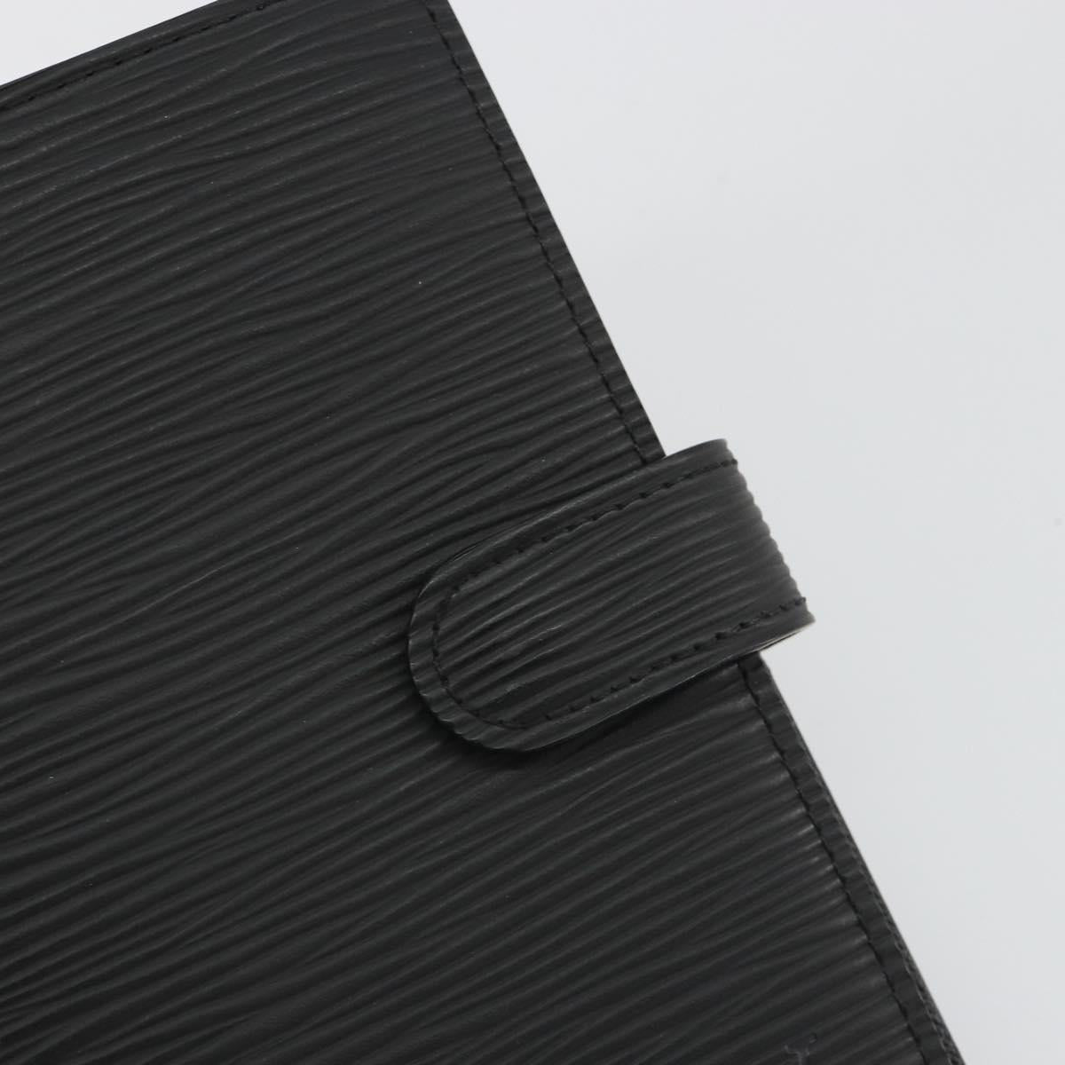 LOUIS VUITTON Epi Agenda PM Day Planner Cover Black R20052 LV Auth BA14026
