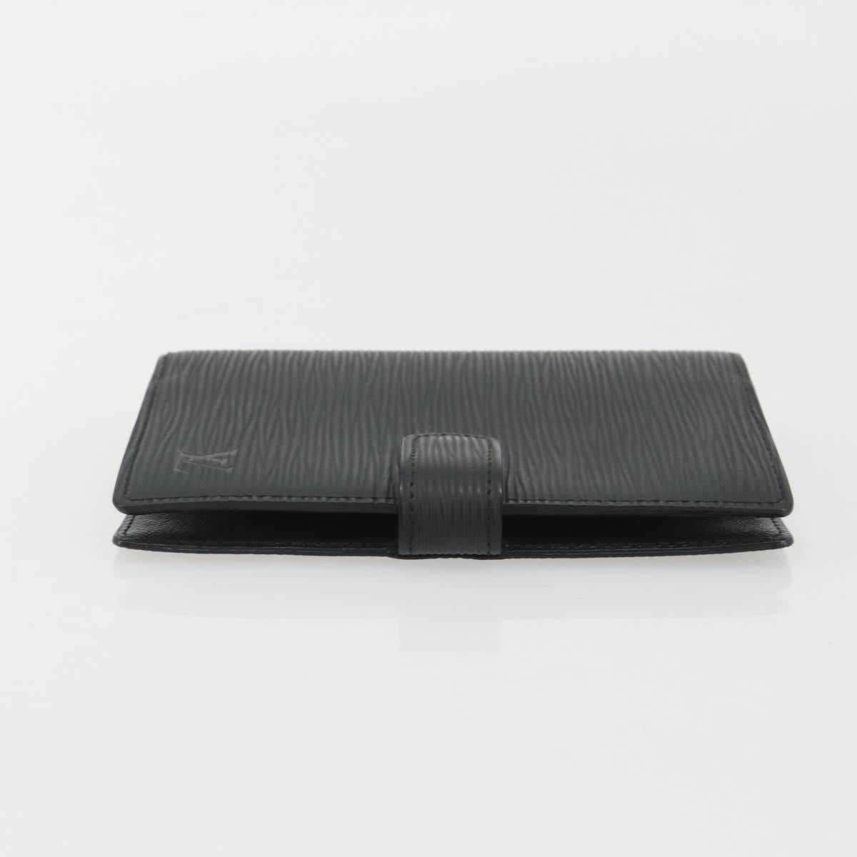 LOUIS VUITTON Epi Agenda PM Day Planner Cover Black R20052 LV Auth BA14026