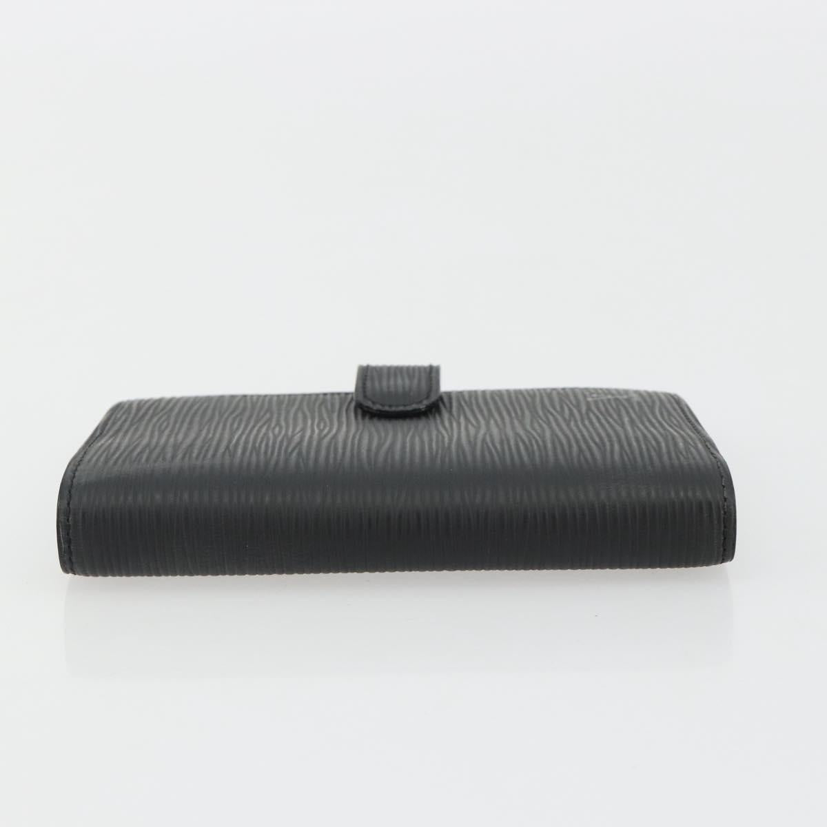 LOUIS VUITTON Epi Agenda PM Day Planner Cover Black R20052 LV Auth BA14026