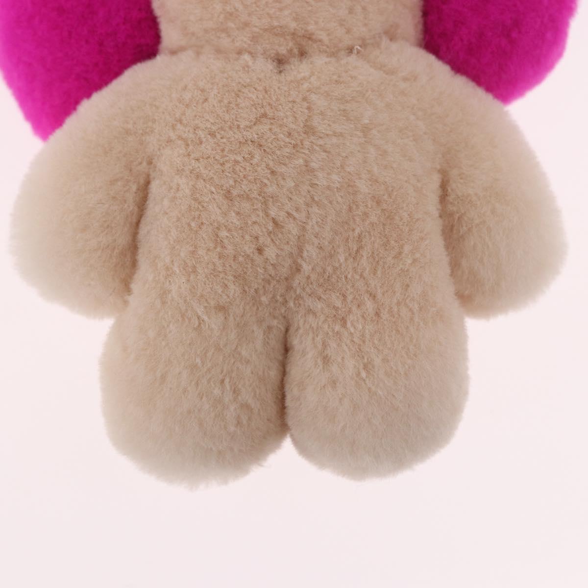 LOUIS VUITTON Vivienne Vison Christmas Key Holder Fur Pink M00870 Auth BA14035M