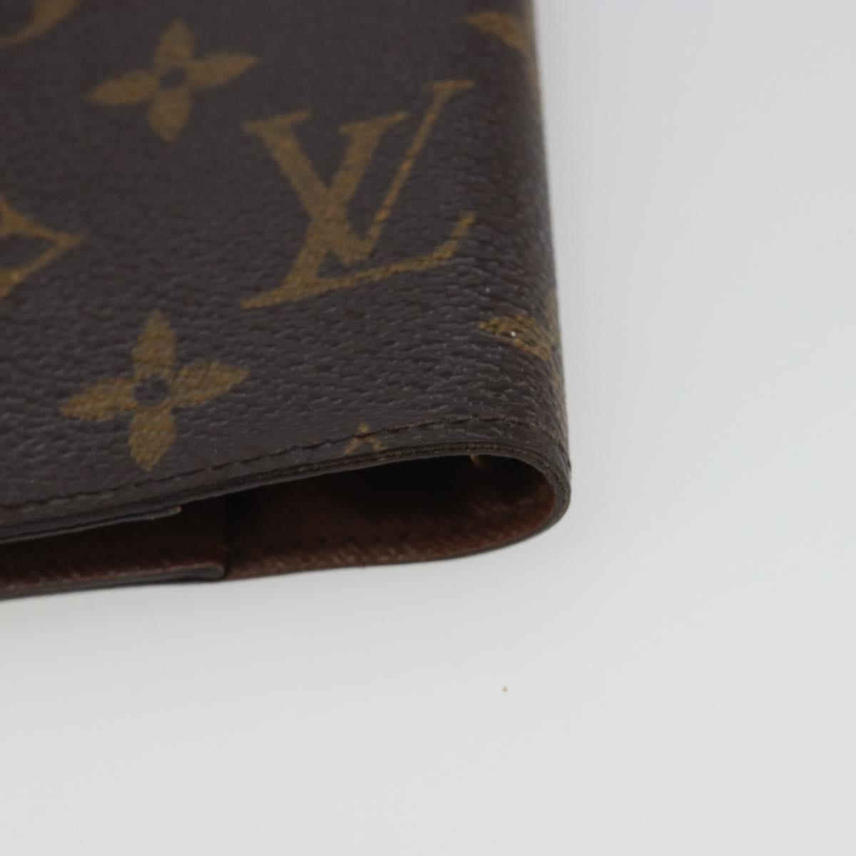 LOUIS VUITTON Monogram Agenda PM Day Planner Cover R20005 LV Auth BA14036