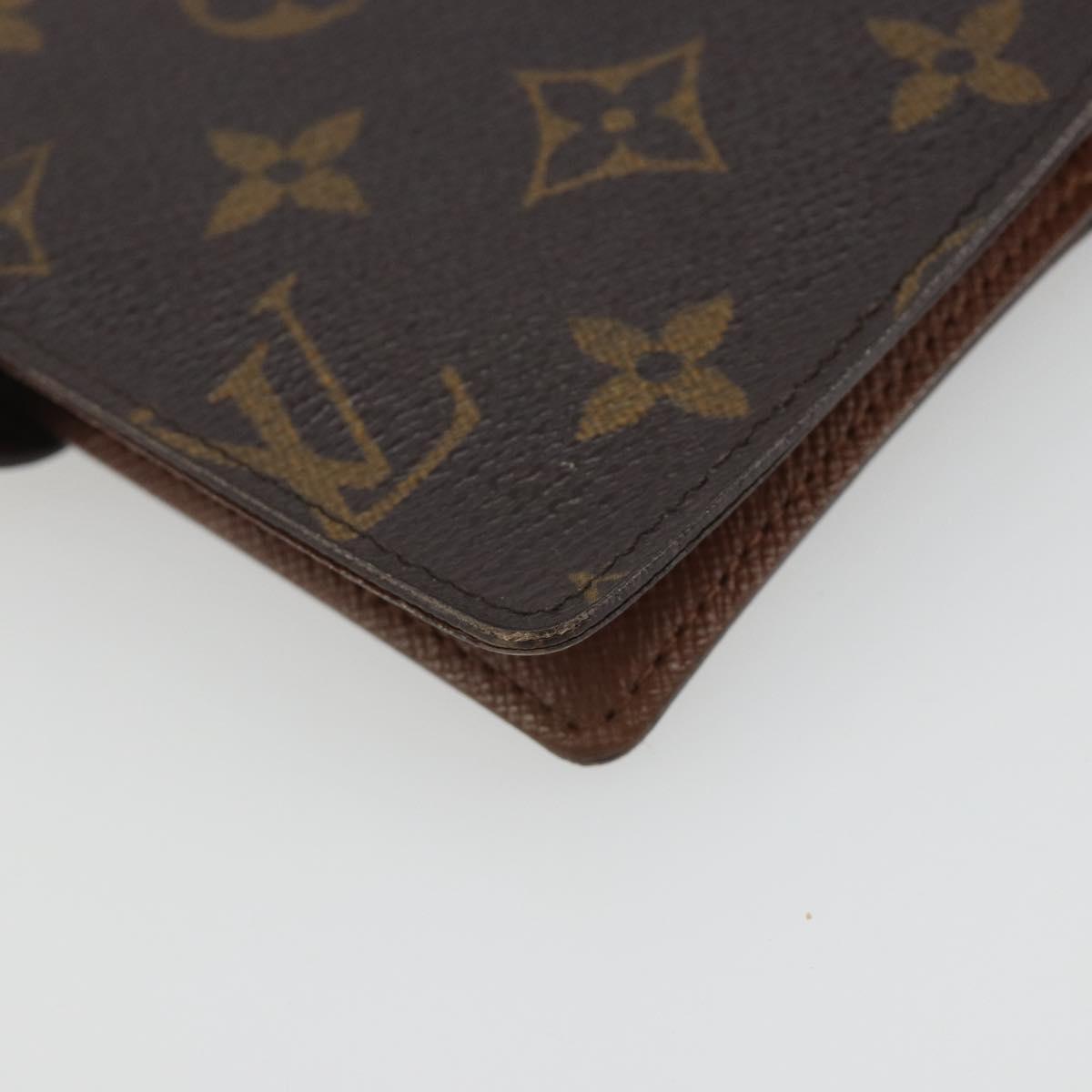 LOUIS VUITTON Monogram Agenda PM Day Planner Cover R20005 LV Auth BA14036