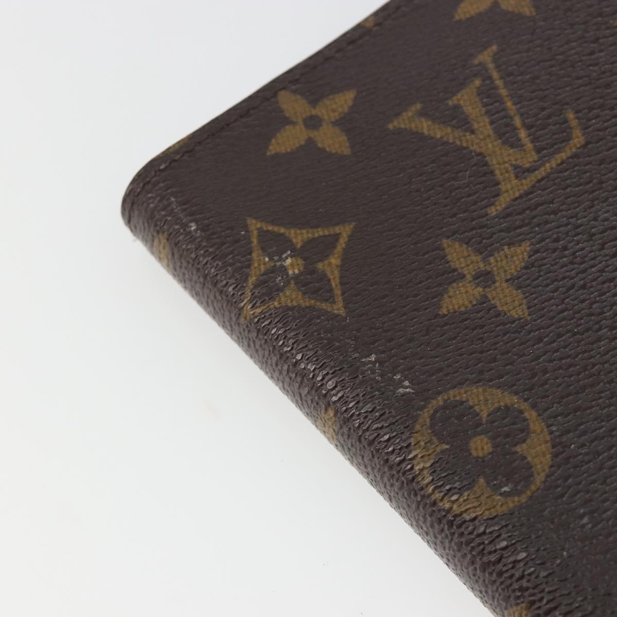 LOUIS VUITTON Monogram Agenda PM Day Planner Cover R20005 LV Auth BA14036