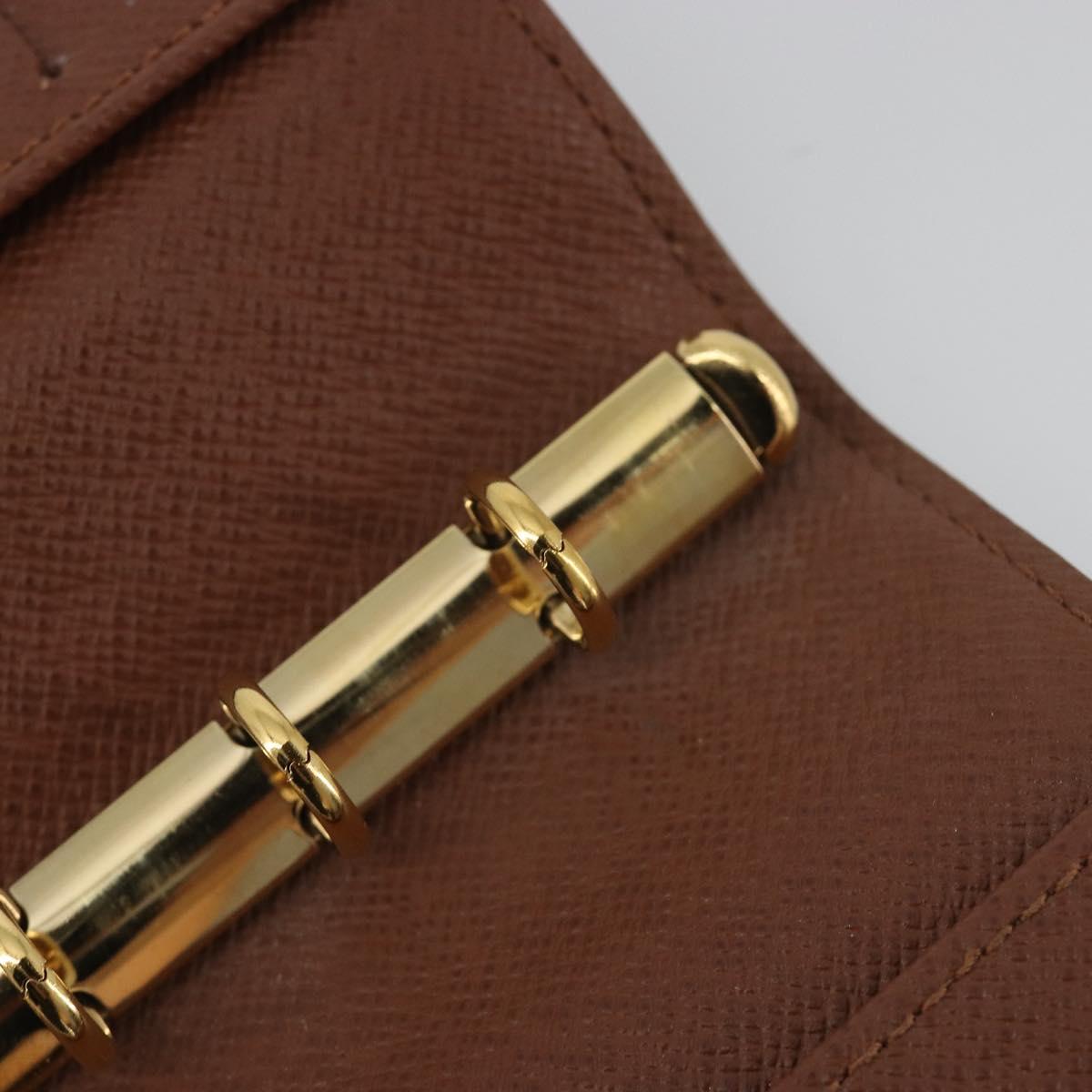 LOUIS VUITTON Monogram Agenda PM Day Planner Cover R20005 LV Auth BA14036