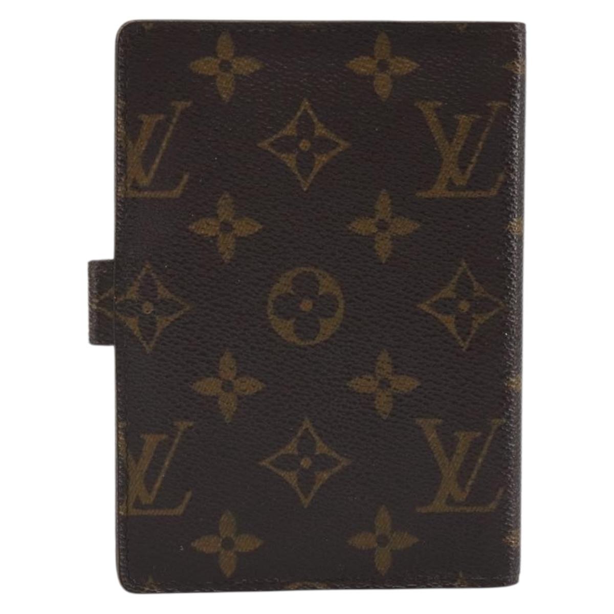 LOUIS VUITTON Monogram Agenda PM Day Planner Cover R20005 LV Auth BA14036