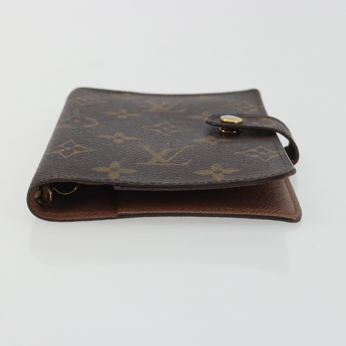 LOUIS VUITTON Monogram Agenda PM Day Planner Cover R20005 LV Auth BA14036