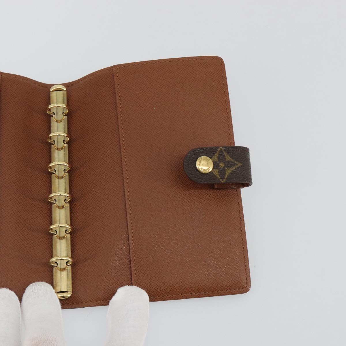 LOUIS VUITTON Monogram Agenda PM Day Planner Cover R20005 LV Auth BA14037