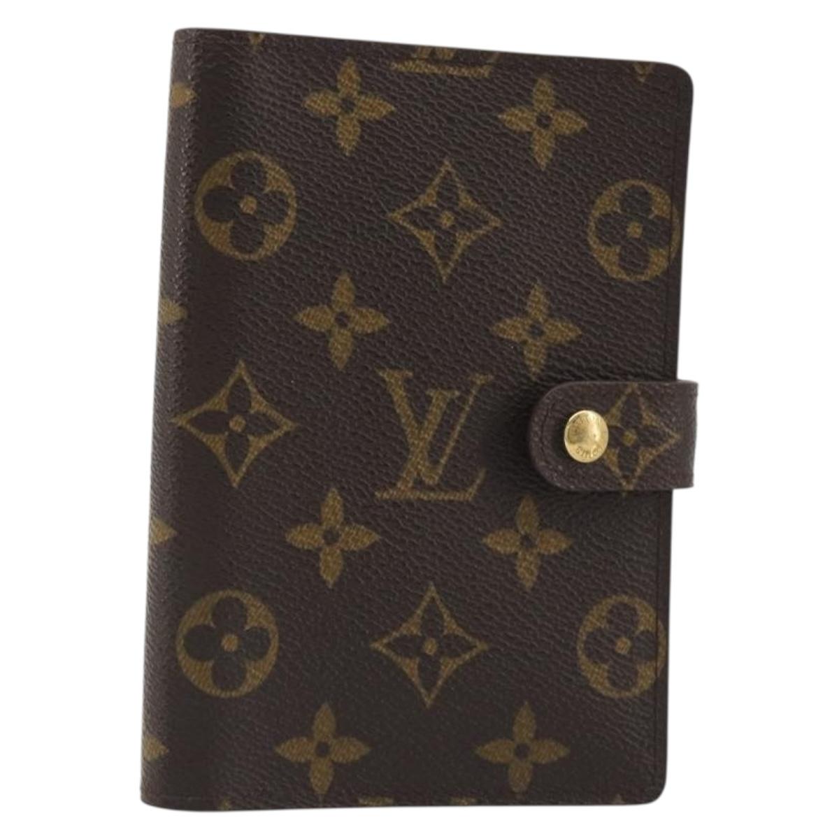 LOUIS VUITTON Monogram Agenda PM Day Planner Cover R20005 LV Auth BA14037
