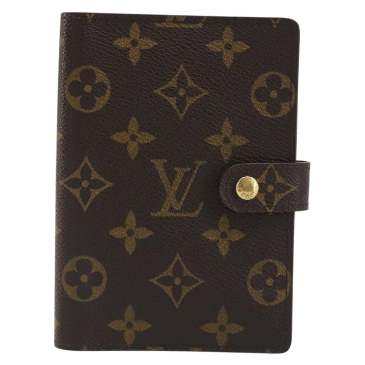 LOUIS VUITTON Monogram Agenda PM Day Planner Cover R20005 LV Auth BA14037