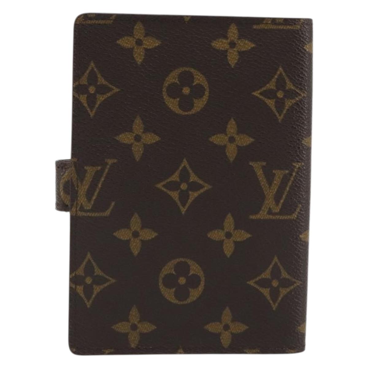 LOUIS VUITTON Monogram Agenda PM Day Planner Cover R20005 LV Auth BA14037