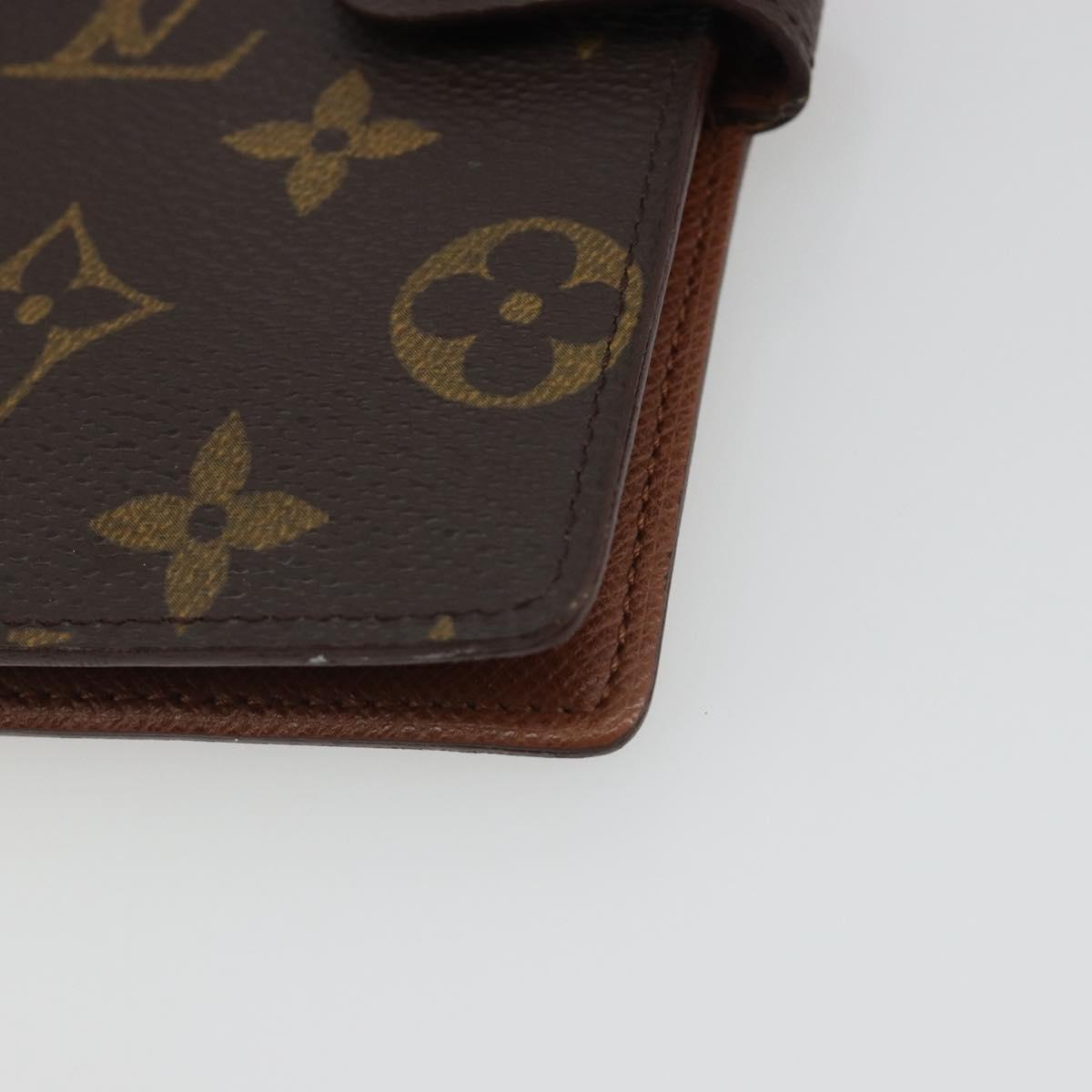 LOUIS VUITTON Monogram Agenda PM Day Planner Cover R20005 LV Auth BA14037
