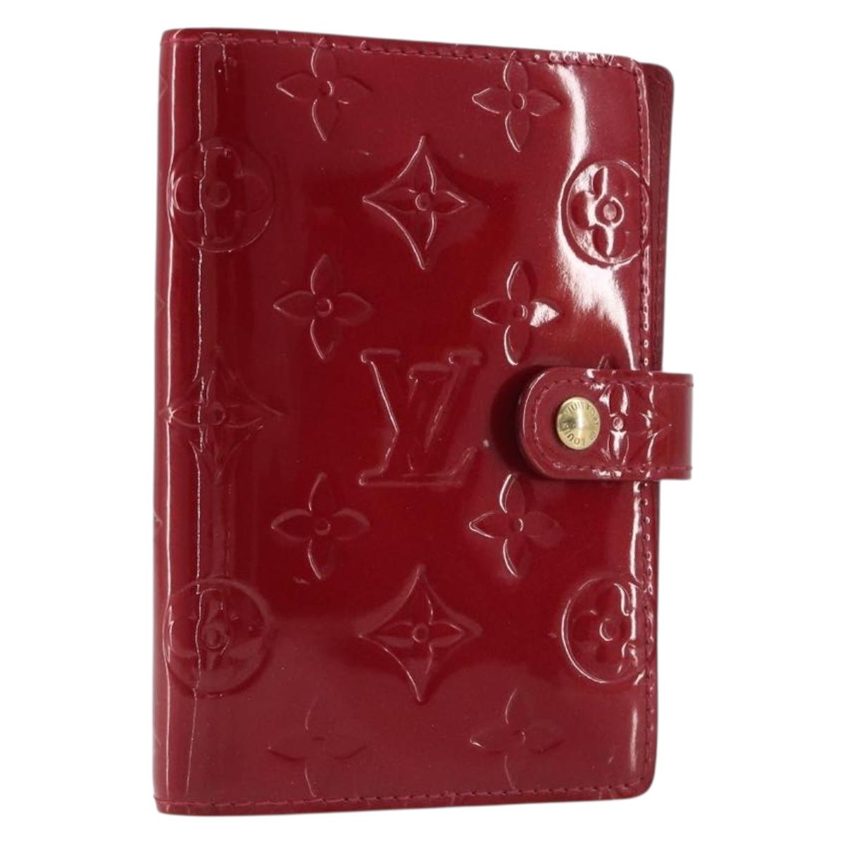LOUIS VUITTON Vernis Agenda PM Day Planner Cover Pomdamul R21003 LV Auth BA14038