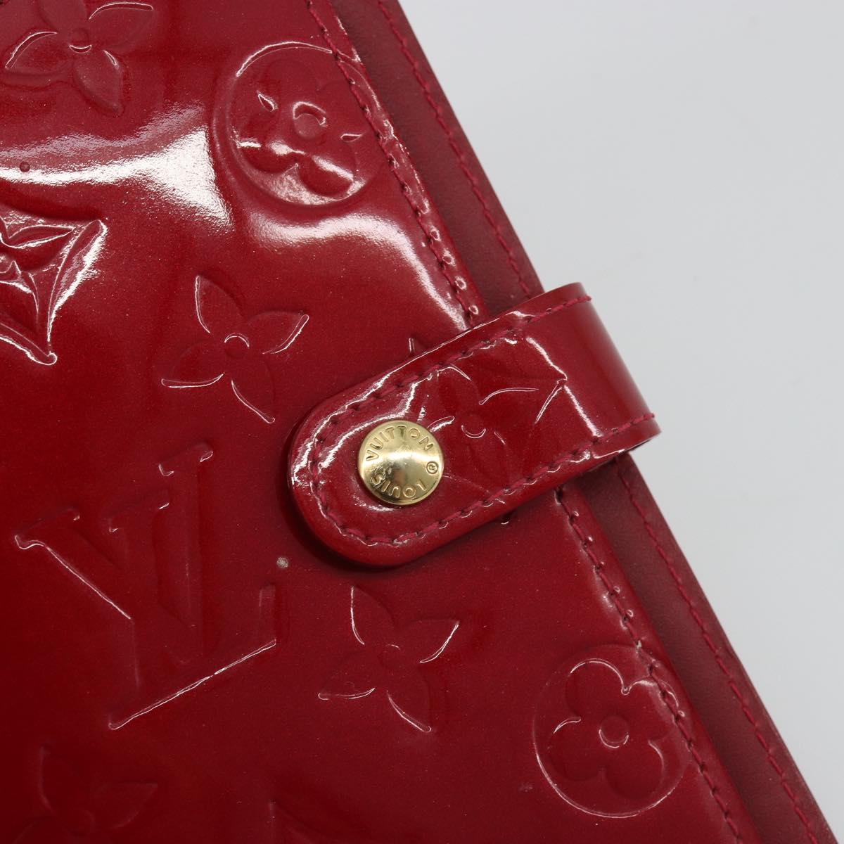 LOUIS VUITTON Vernis Agenda PM Day Planner Cover Pomdamul R21003 LV Auth BA14038
