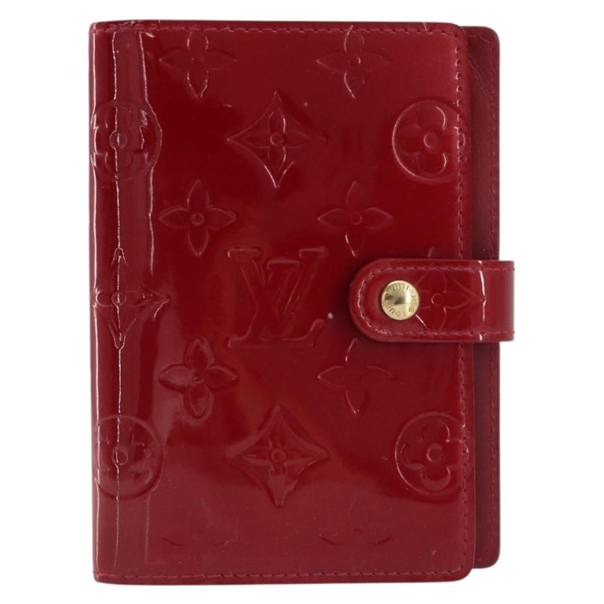 LOUIS VUITTON Vernis Agenda PM Day Planner Cover Pomdamul R21003 LV Auth BA14038
