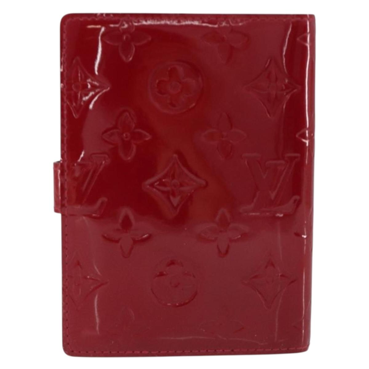 LOUIS VUITTON Vernis Agenda PM Day Planner Cover Pomdamul R21003 LV Auth BA14038