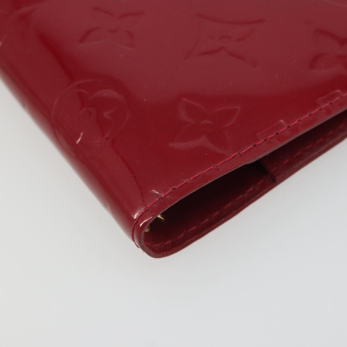 LOUIS VUITTON Vernis Agenda PM Day Planner Cover Pomdamul R21003 LV Auth BA14038