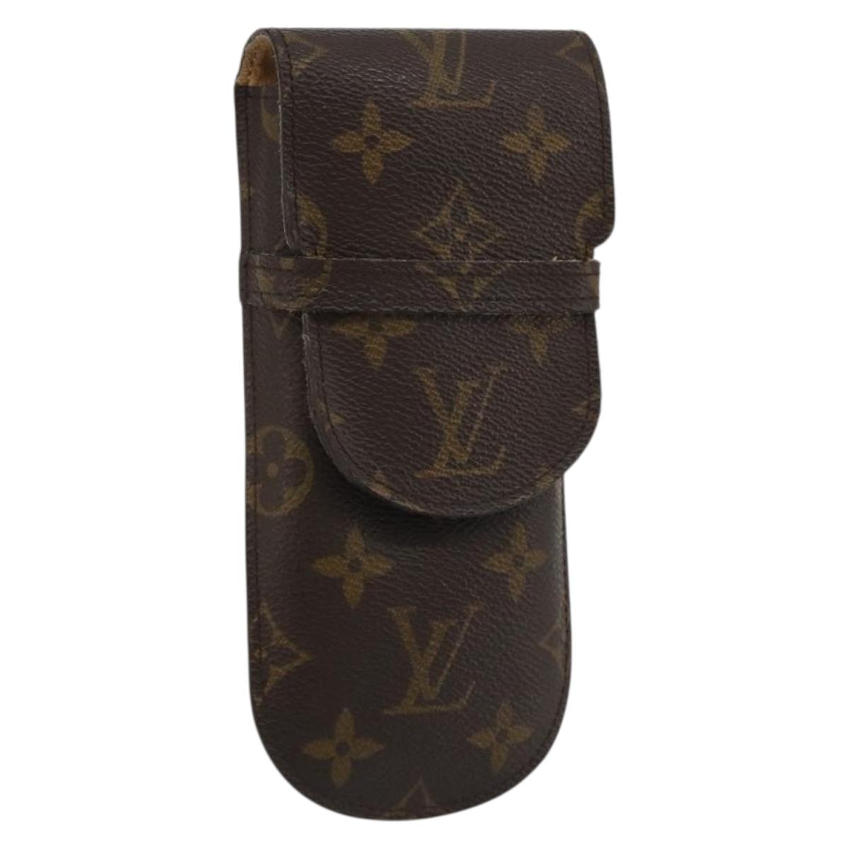 LOUIS VUITTON Monogram Etui a Lunettes Rabat Glasses Case M62970 LV Auth BA14040