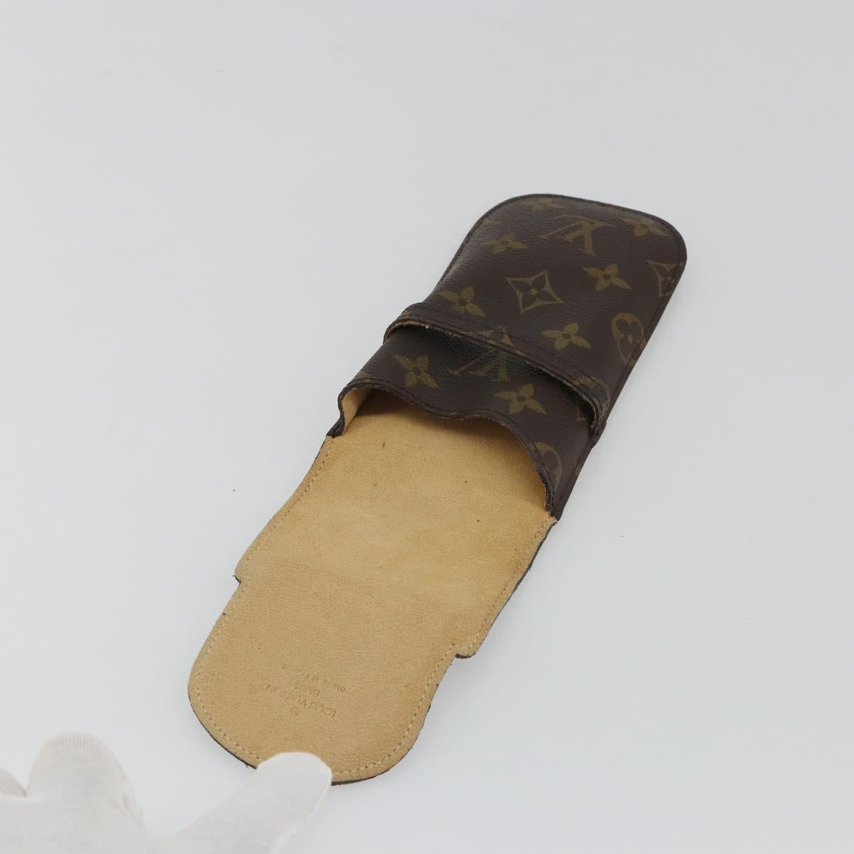 LOUIS VUITTON Monogram Etui a Lunettes Rabat Glasses Case M62970 LV Auth BA14040