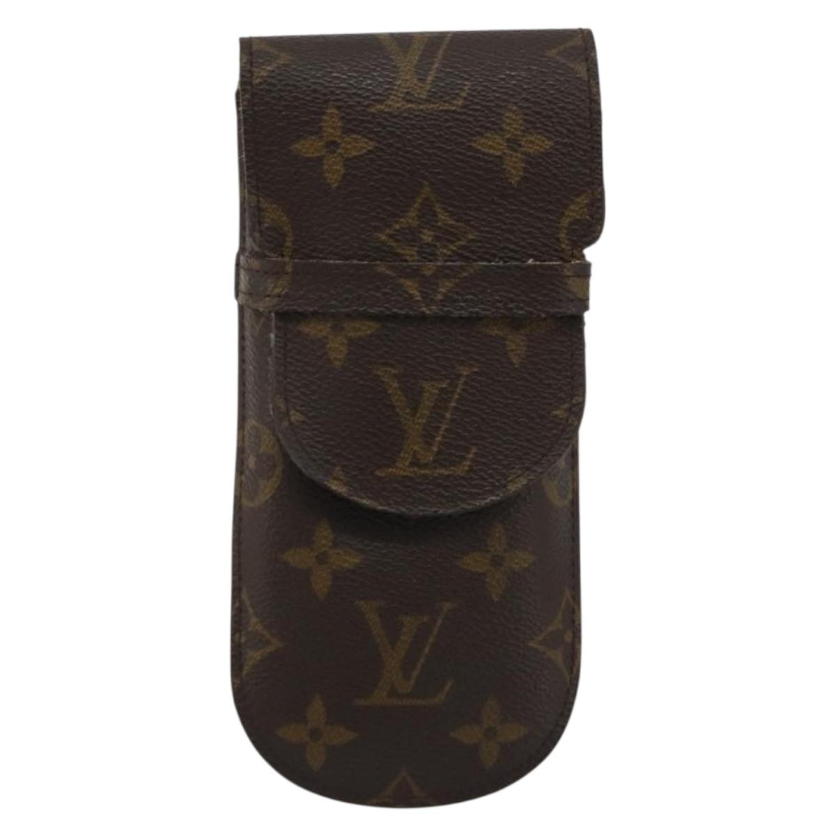 LOUIS VUITTON Monogram Etui a Lunettes Rabat Glasses Case M62970 LV Auth BA14040