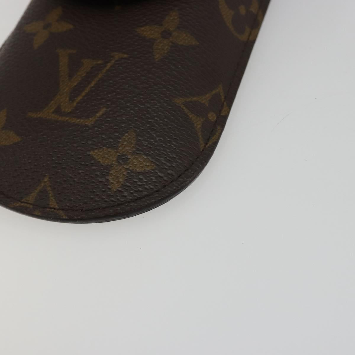 LOUIS VUITTON Monogram Etui a Lunettes Rabat Glasses Case M62970 LV Auth BA14040
