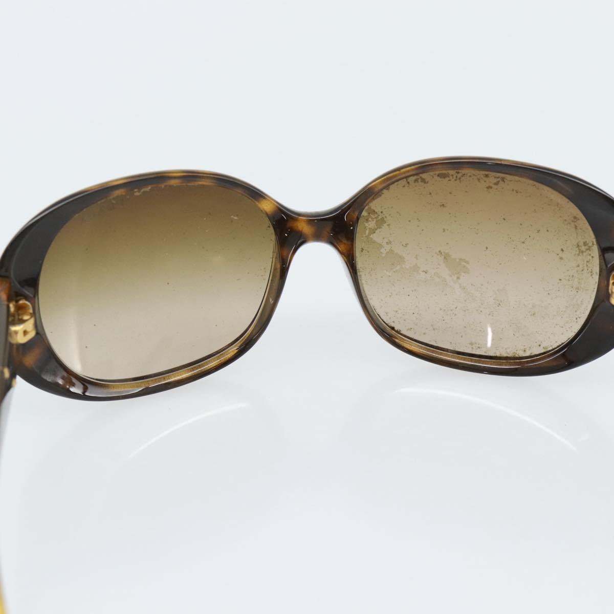PRADA Sunglasses Plastic Brown Gold Auth BA14042