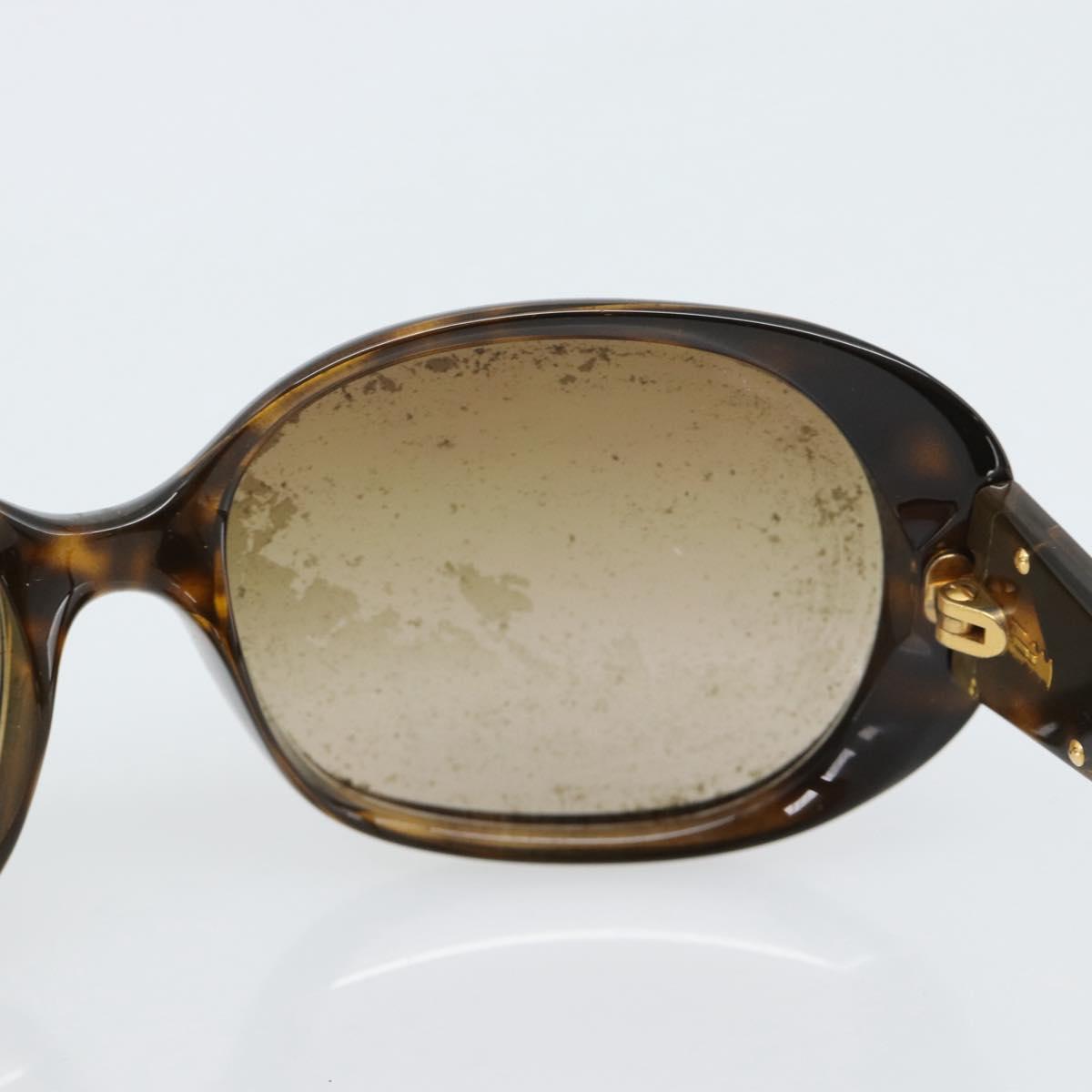PRADA Sunglasses Plastic Brown Gold Auth BA14042