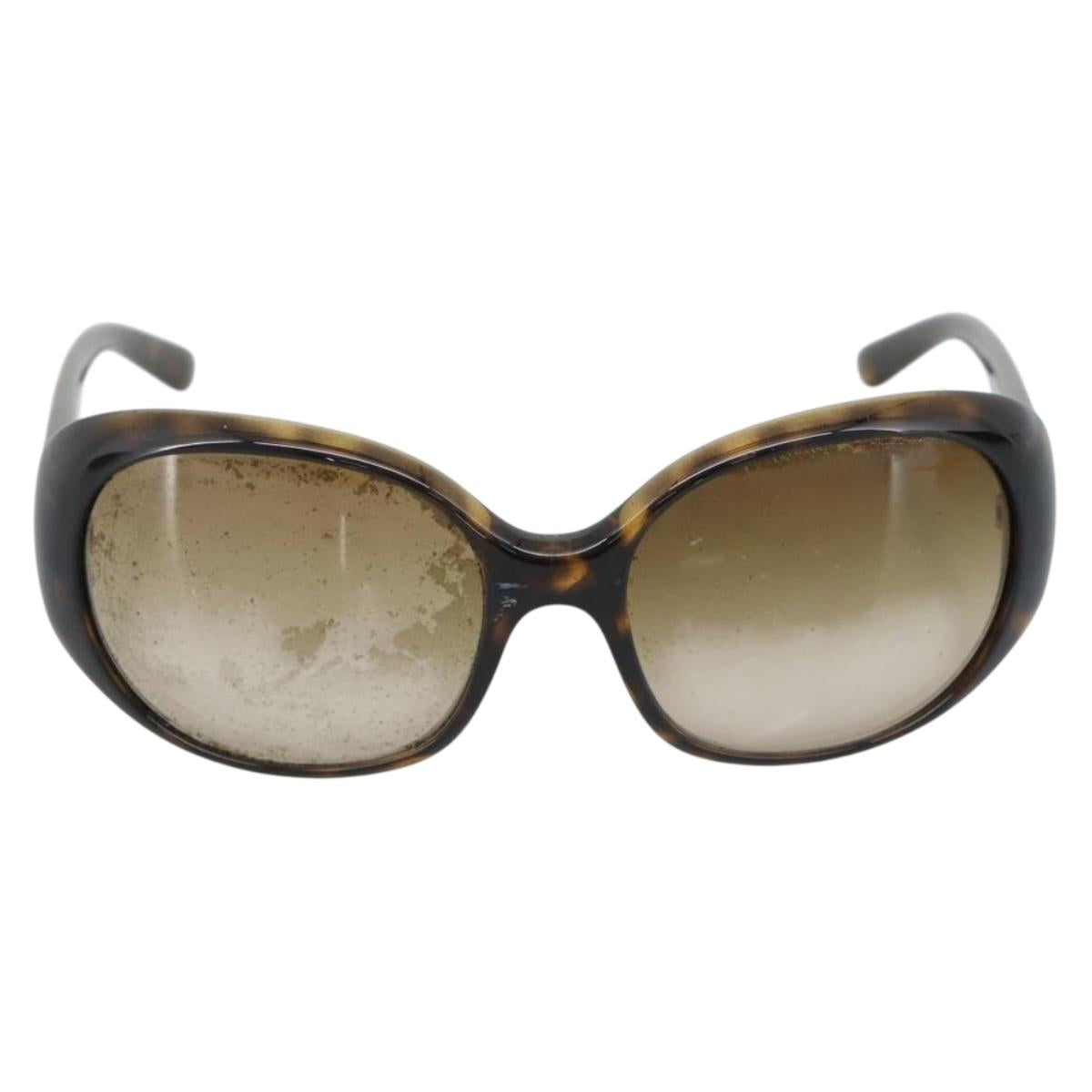 PRADA Sunglasses Plastic Brown Gold Auth BA14042