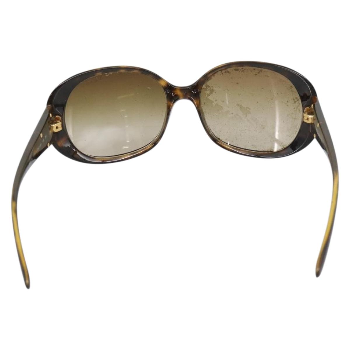 PRADA Sunglasses Plastic Brown Gold Auth BA14042