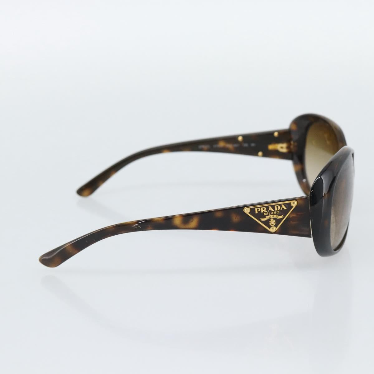 PRADA Sunglasses Plastic Brown Gold Auth BA14042