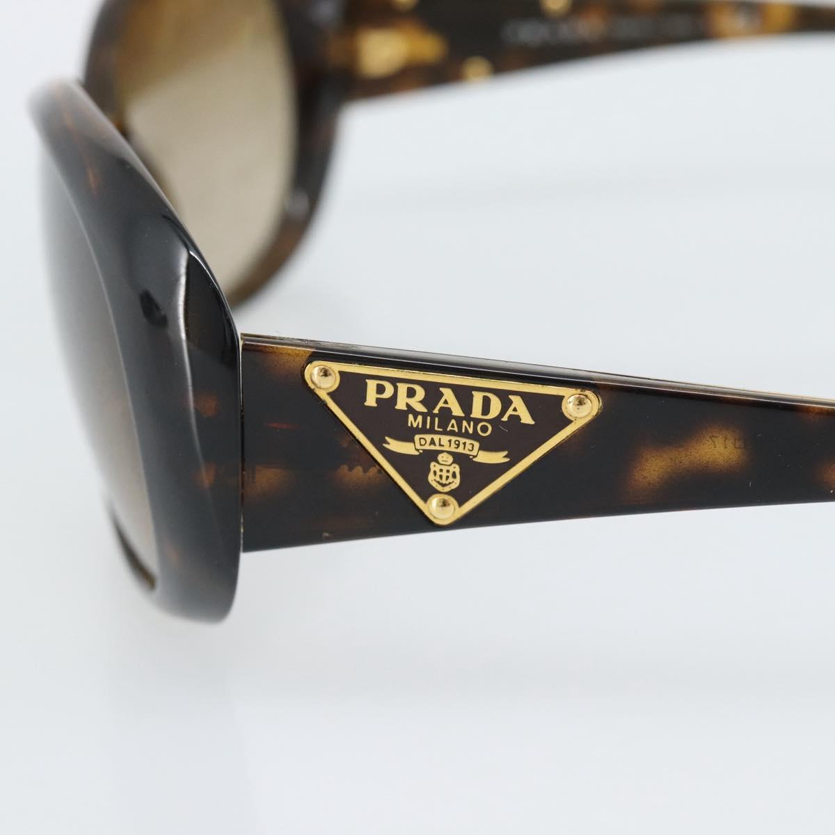 PRADA Sunglasses Plastic Brown Gold Auth BA14042