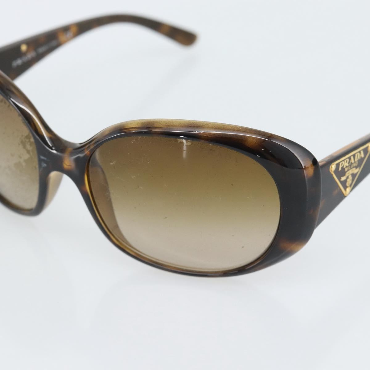 PRADA Sunglasses Plastic Brown Gold Auth BA14042