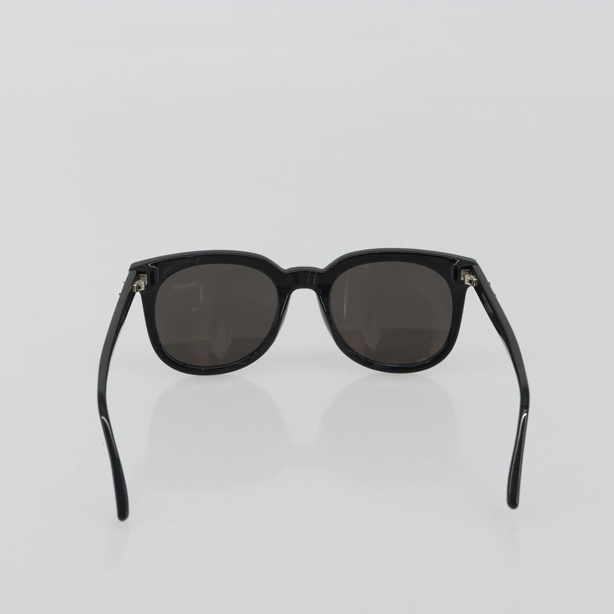 SAINT LAURENT Sunglasses plastic Black Silver Auth BA14043