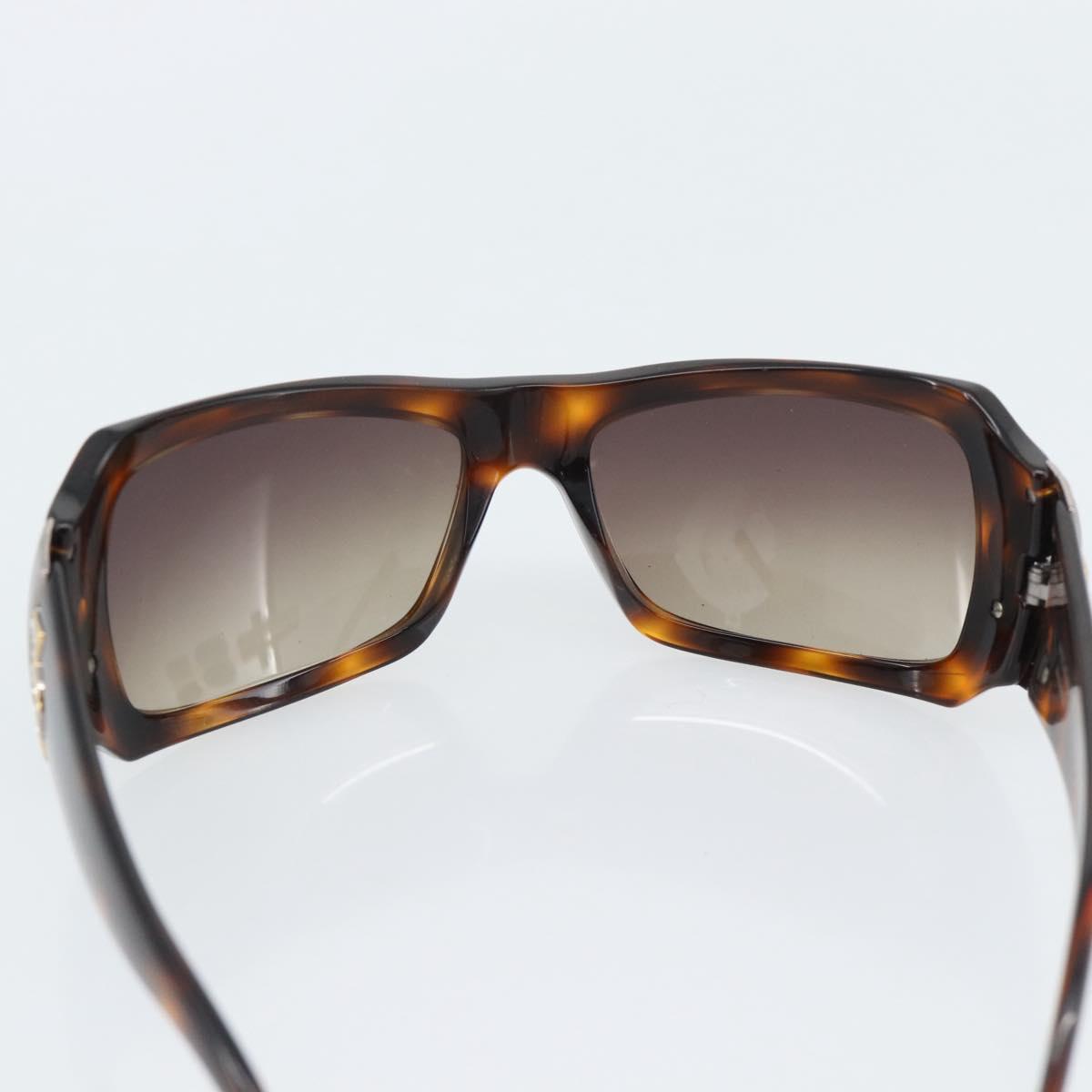 BVLGARI Sunglasses Plastic Brown Gold Auth BA14044