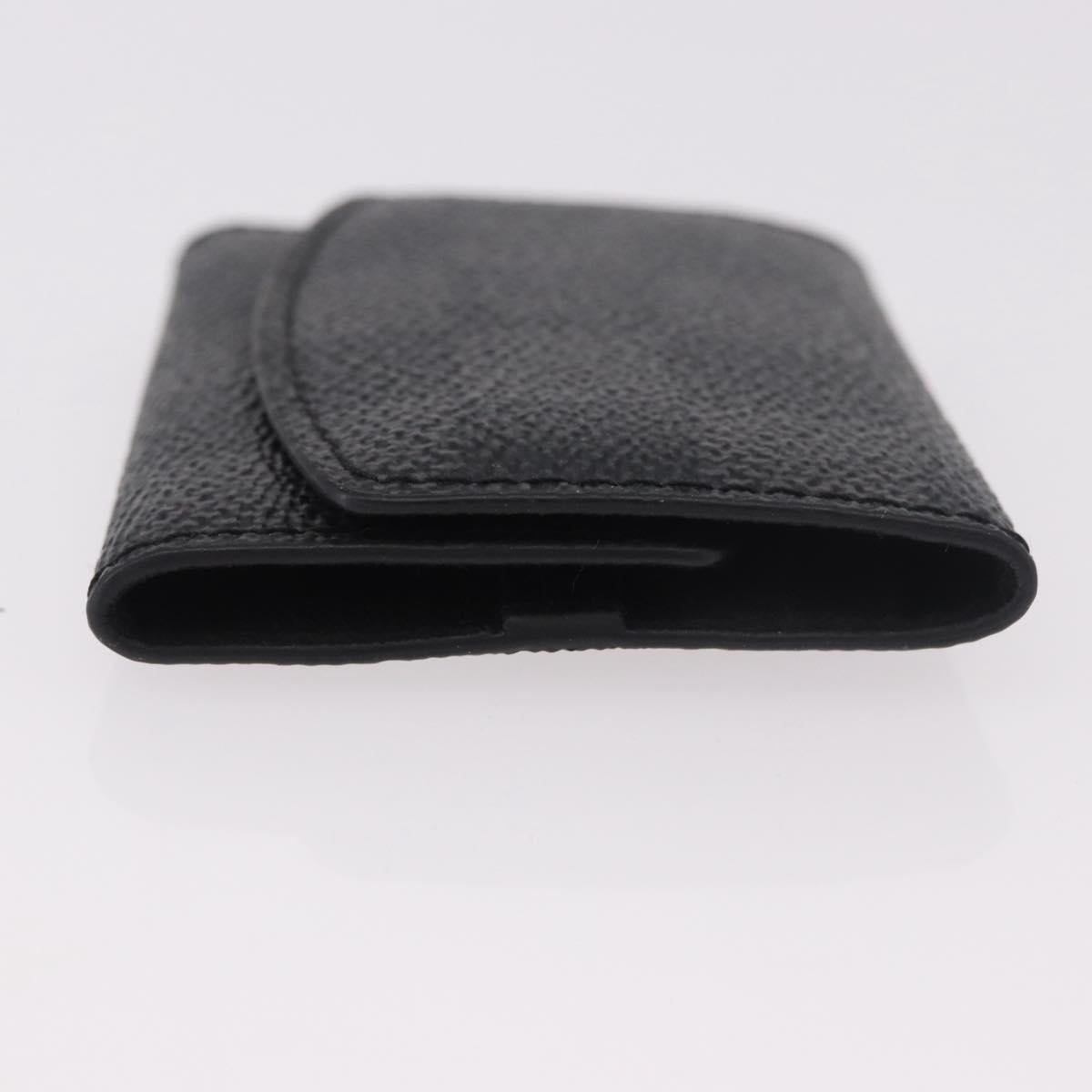LOUIS VUITTON Damier Grafitte Bouton de Manchette Cuff Case LV Auth BA14050