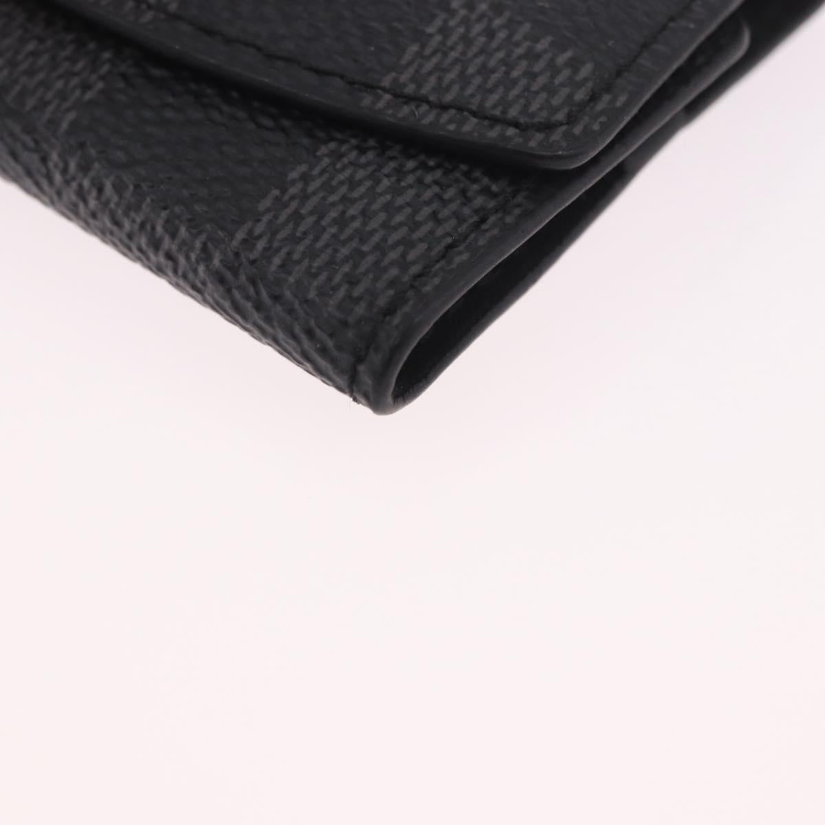 LOUIS VUITTON Damier Grafitte Bouton de Manchette Cuff Case LV Auth BA14050
