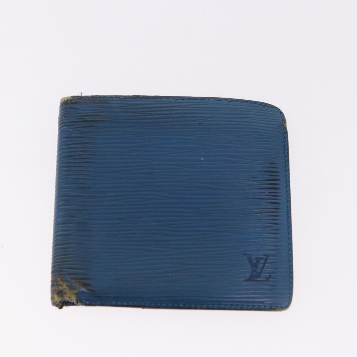 LOUIS VUITTON Epi Wallet 6 Set Black LV Auth BA14071