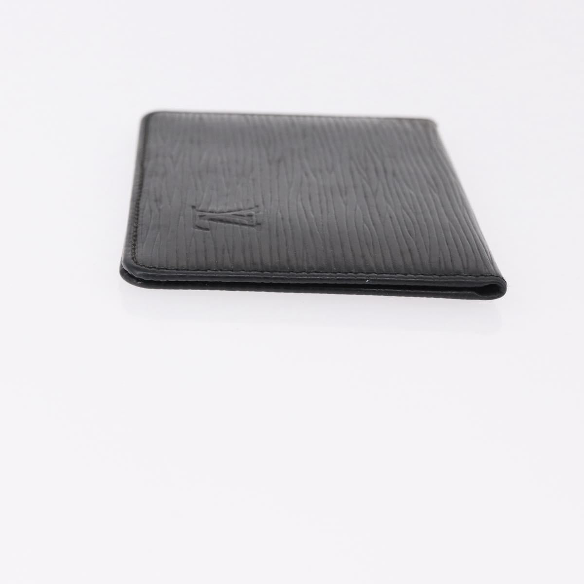 LOUIS VUITTON Epi Wallet 6 Set Black LV Auth BA14071