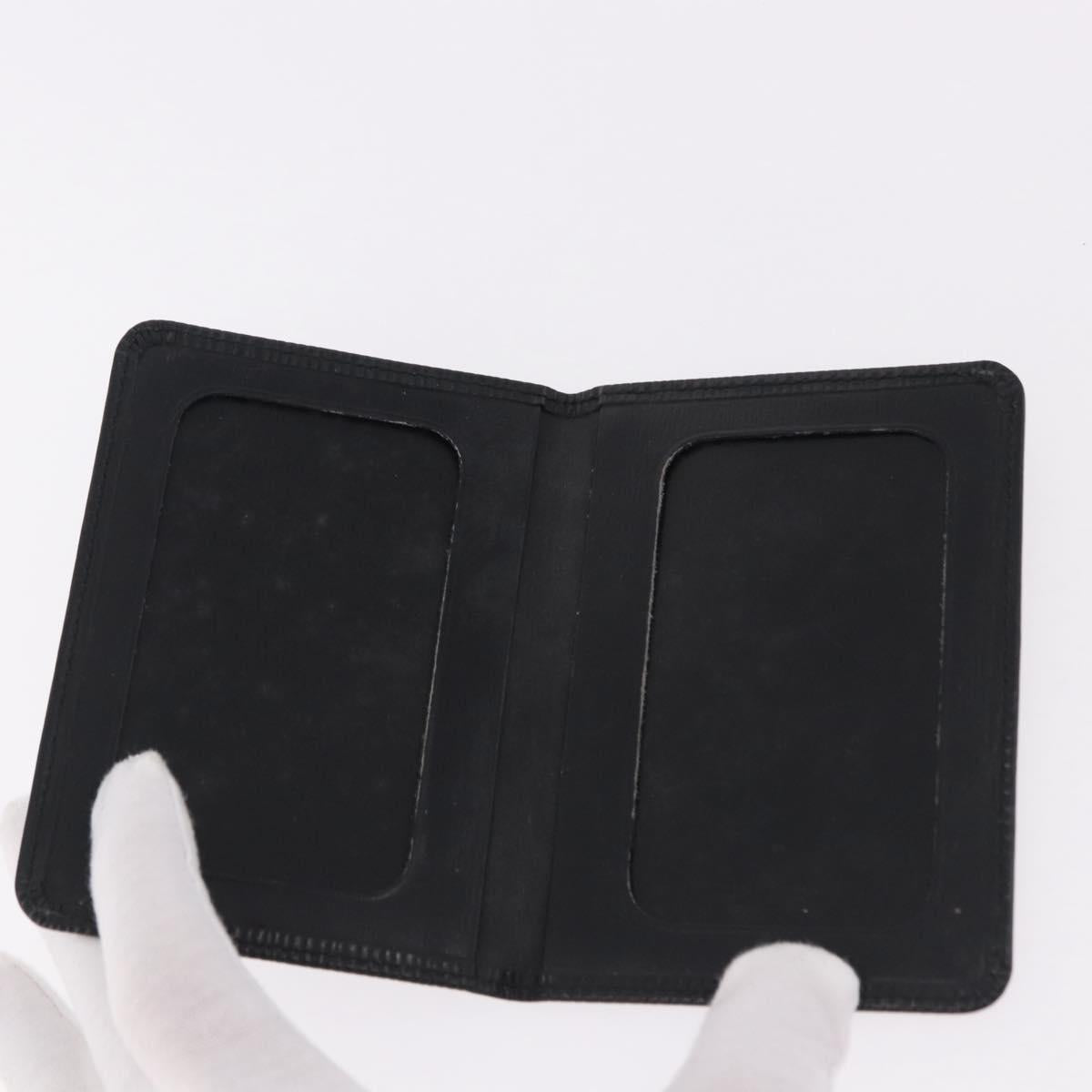 LOUIS VUITTON Epi Wallet 6 Set Black LV Auth BA14071