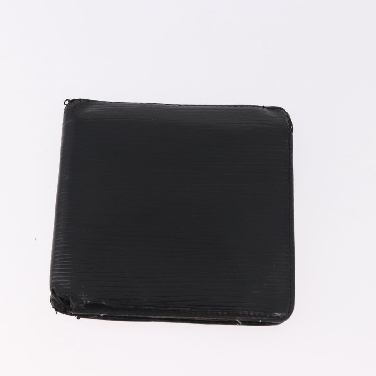 LOUIS VUITTON Epi Wallet 6 Set Black LV Auth BA14071