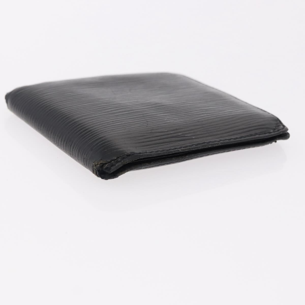 LOUIS VUITTON Epi Wallet 6 Set Black LV Auth BA14071