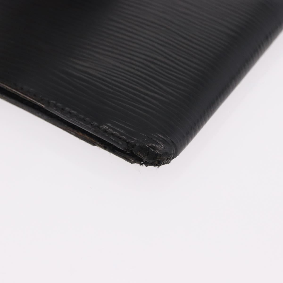 LOUIS VUITTON Epi Wallet 6 Set Black LV Auth BA14071