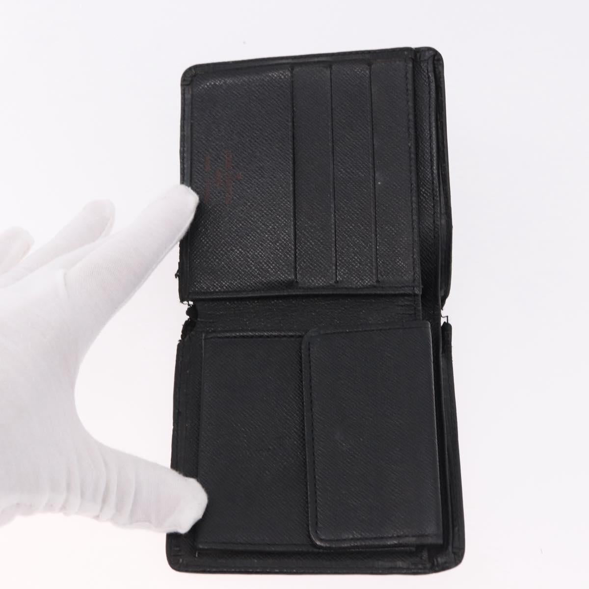 LOUIS VUITTON Epi Wallet 6 Set Black LV Auth BA14071