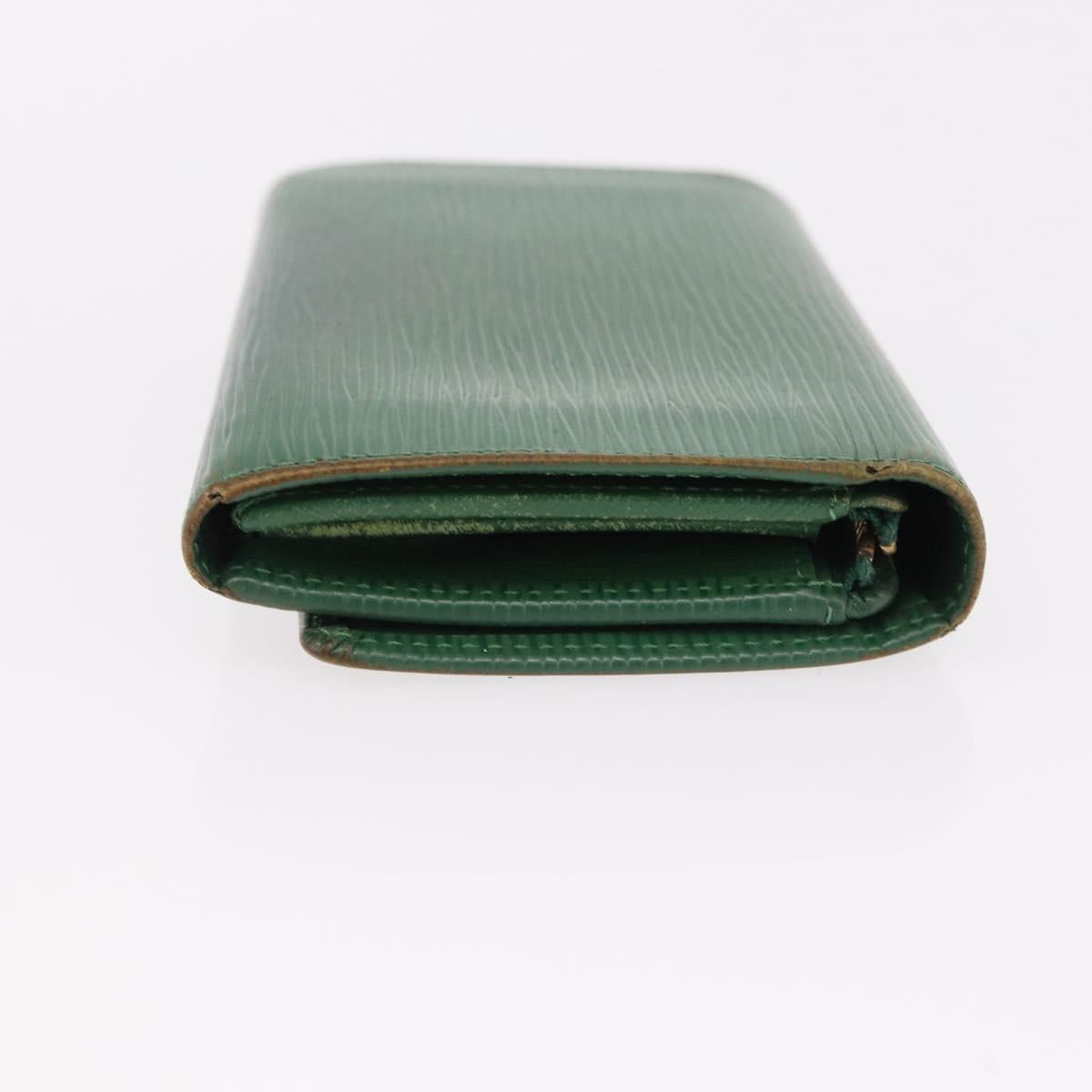 LOUIS VUITTON Epi Wallet 6 Set Black LV Auth BA14071