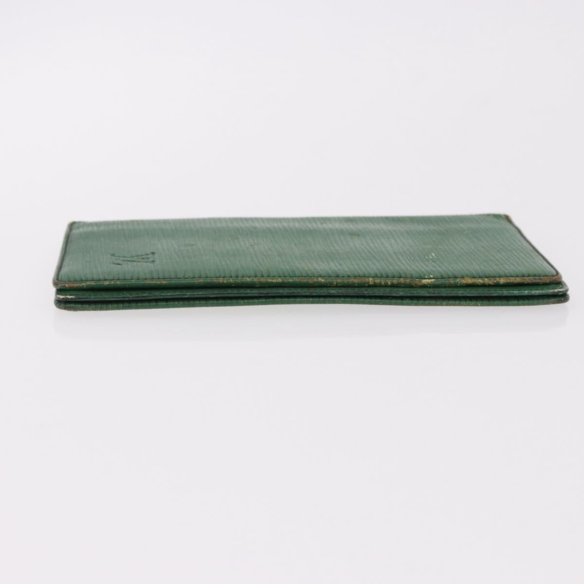 LOUIS VUITTON Epi Wallet 6 Set Black Blue Green LV Auth BA14072