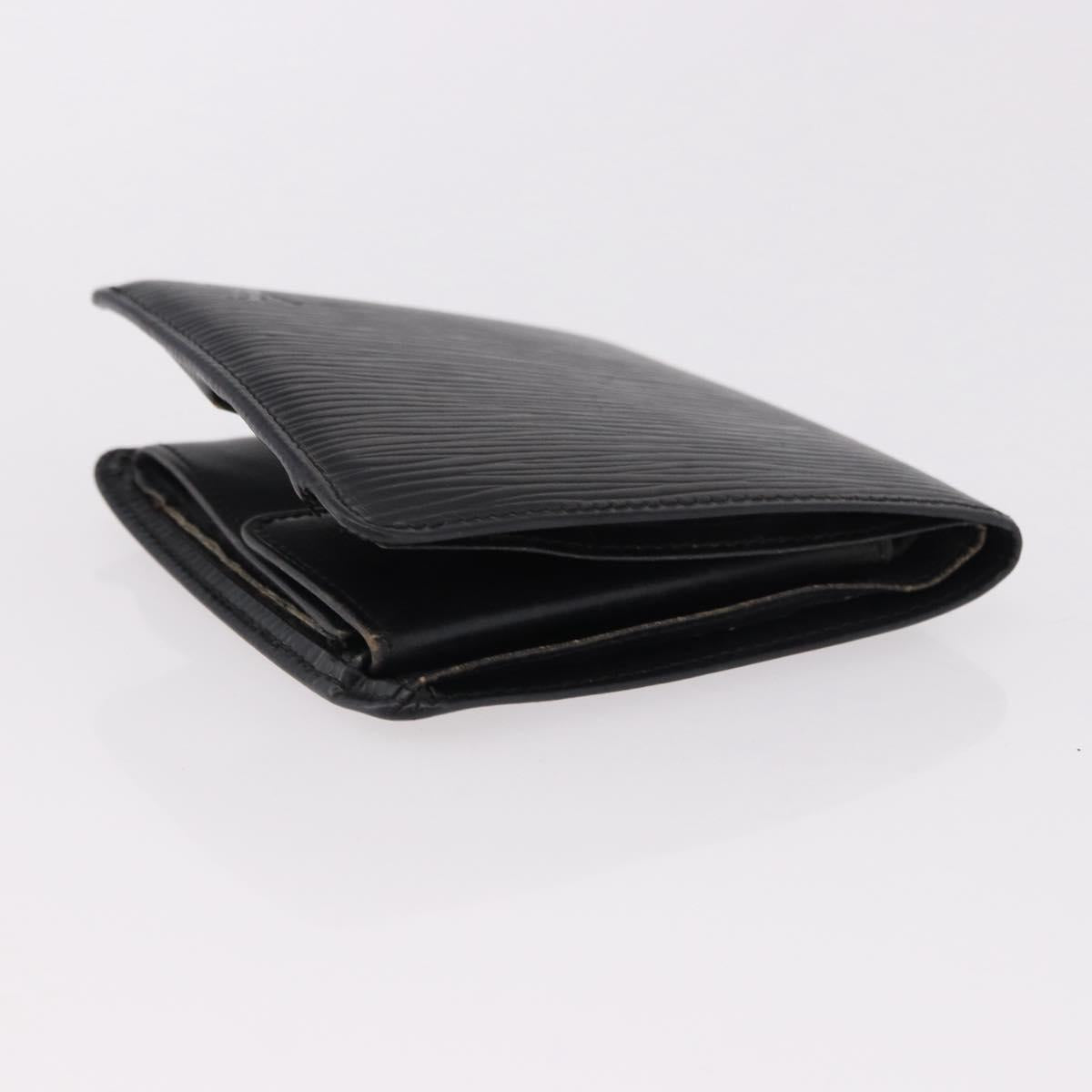 LOUIS VUITTON Epi Wallet 6 Set Black Blue Green LV Auth BA14072