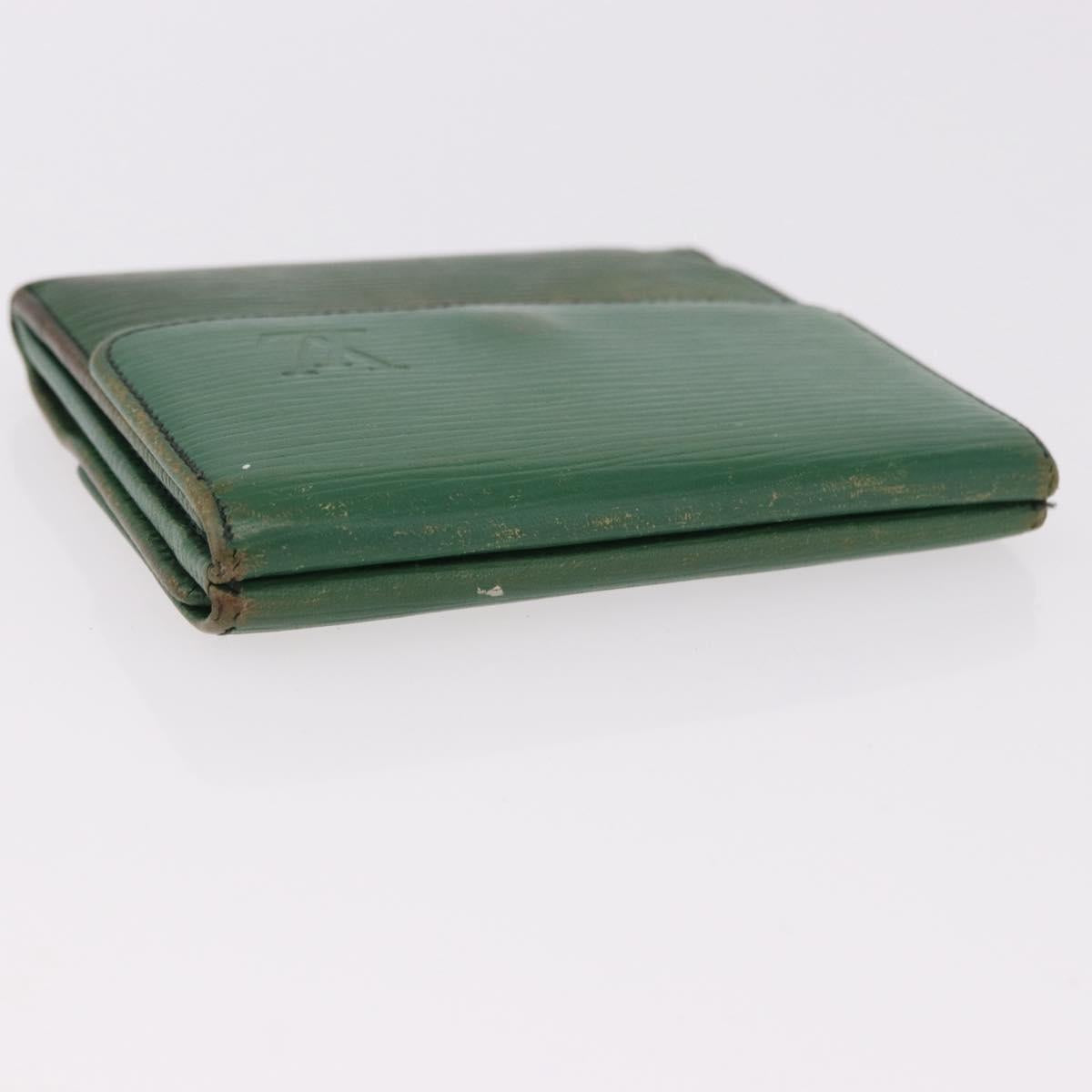 LOUIS VUITTON Epi Wallet 6 Set Black Blue Green LV Auth BA14072