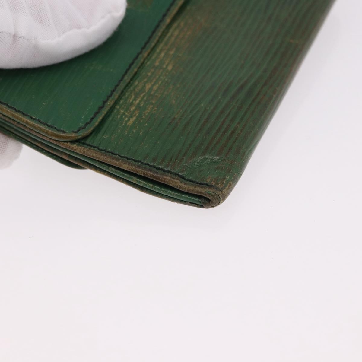 LOUIS VUITTON Epi Wallet 6 Set Black Blue Green LV Auth BA14072